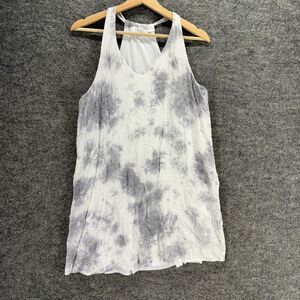 Mod On Trend Dress Women M Medium White Colorblock Mini Short V-Neck Lined